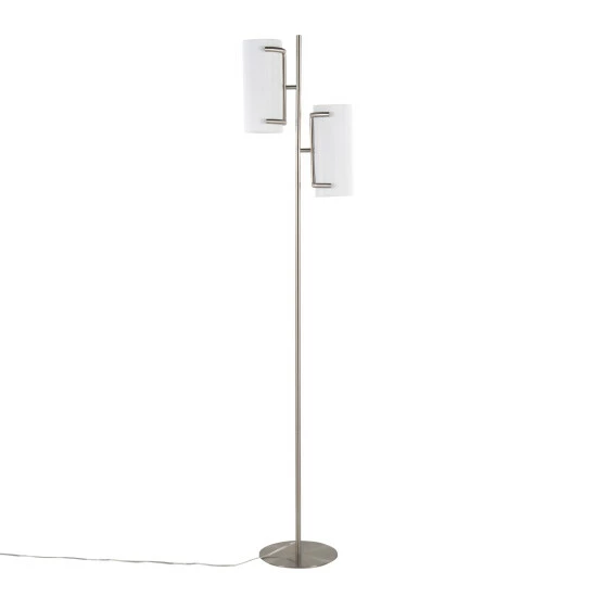 Cheapest đ Silver Orchid Caines Floor Lamp Nickel/white đ - Image 7