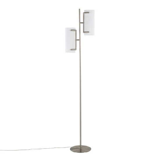 Cheapest đ Silver Orchid Caines Floor Lamp Nickel/white đ - Image 8