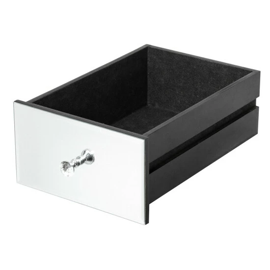 Flash Sale ๐ Silver Orchid Minzenti Modern And Contemporary Mirrored 2-Drawers Nightstand ๐ - Image 5