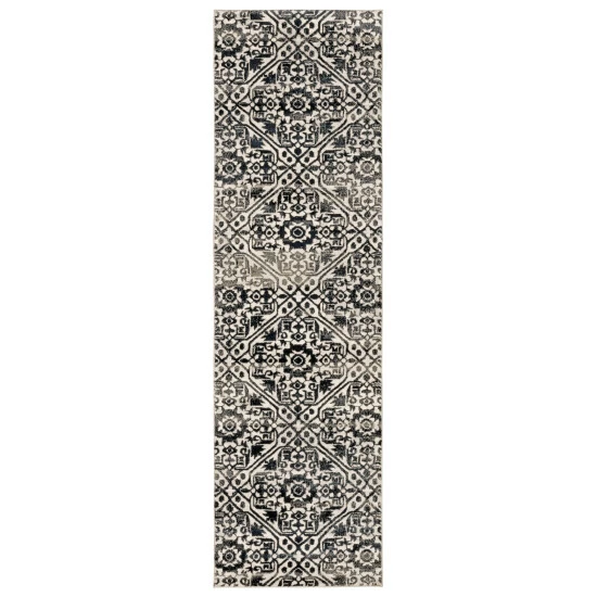 Flash Sale ⭐ Silver Orchid Brown Floral Tribal Lattice Navy/ Ivory Area Rug Navy/ivory ❤️ - Image 7