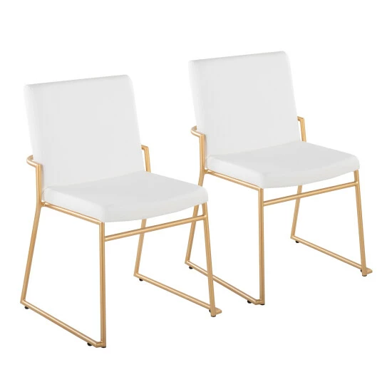 Discount đ Silver Orchid Jayci Dining Chair - Set Of 2 Black Velvet/gold Metal đ 5 Discount đ Silver Orchid Jayci Dining Chair - Set Of 2 Black Velvet/gold Metal đ - Image 3