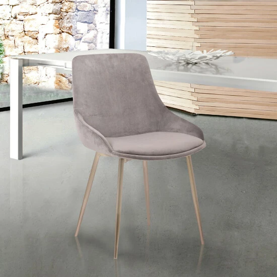 Deals đ Silver Orchid Bejo Velvet Dining Accent Chair Grey And Silver đ