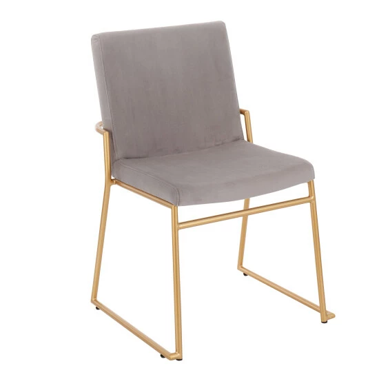 Discount đ Silver Orchid Jayci Dining Chair - Set Of 2 Black Velvet/gold Metal đ 10 Discount đ Silver Orchid Jayci Dining Chair - Set Of 2 Black Velvet/gold Metal đ - Image 8