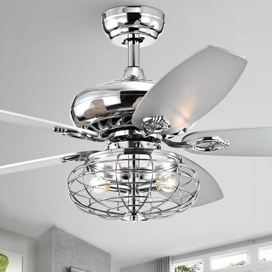 Coupon ✔️ Silver Orchid Sebastian 52-inch Ceiling Fan Chrome ✔️