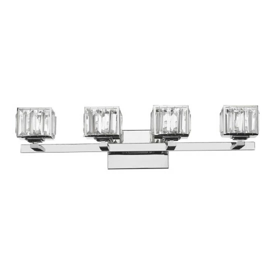 Buy ⭐ Silver Orchid Doris 4-light Chrome Bath/ Vanity Light ⌛