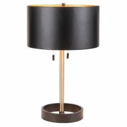 Hot Sale 🔥 Silver Orchid Nissen Metal Table Lamp Black/nickel 🌟
