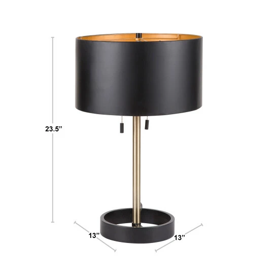 Hot Sale đĽ Silver Orchid Nissen Metal Table Lamp Black/nickel đ - Image 3