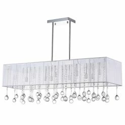 Best deal 😍 Silver Orchid Keaton Chrome 14-light Linear Chandelier With Crystals 😍