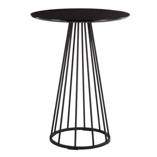 Cheapest âď¸ Silver Orchid Haid Counter Height Dining Table White Wood/black Metal đ - Image 3
