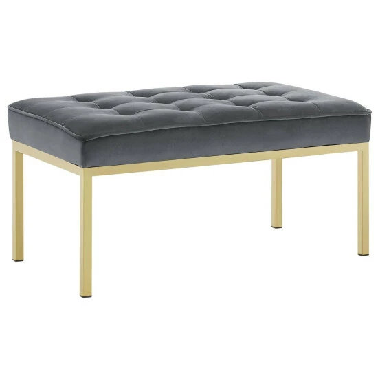 Promo đĽ Silver Orchid Fairbanks Velvet Bench Navy â¤ď¸ 4 Promo đĽ Silver Orchid Fairbanks Velvet Bench Navy â¤ď¸ - Image 2