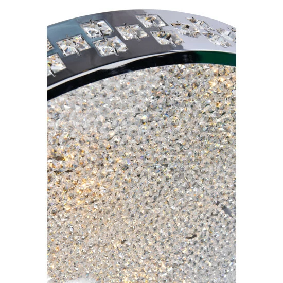 Buy ๐คฉ Silver Orchid Martial Chrome 10-light Drum Crystal Chandelier ๐ - Image 3