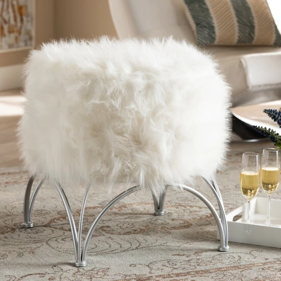 Discount ๐งจ Silver Orchid Coburn Modern And Contemporary Upholstered Ottoman ๐