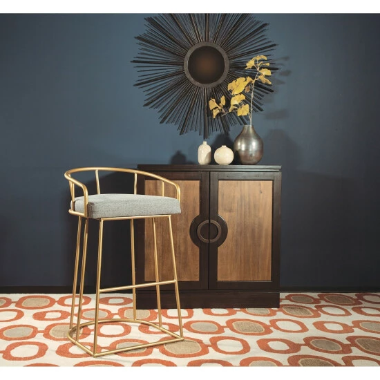 Deals đĽ Silver Orchid Cook Mid-century 30-inch Fabric Seat Bar Stool Ash đ