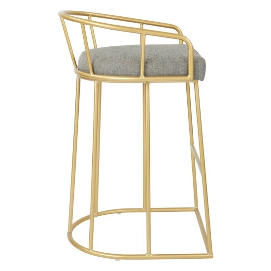 Deals đĽ Silver Orchid Cook Mid-century 30-inch Fabric Seat Bar Stool Ash đ - Image 3