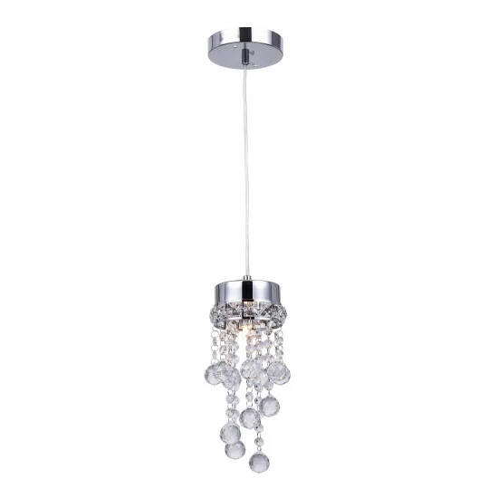 Flash Sale đ Silver Orchid Ledoux Chrome 1-light Mini Pendant đ 3 Flash Sale đ Silver Orchid Ledoux Chrome 1-light Mini Pendant đ