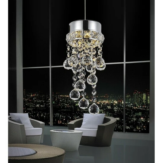 Flash Sale đ Silver Orchid Ledoux Chrome 1-light Mini Pendant đ 4 Flash Sale đ Silver Orchid Ledoux Chrome 1-light Mini Pendant đ - Image 2