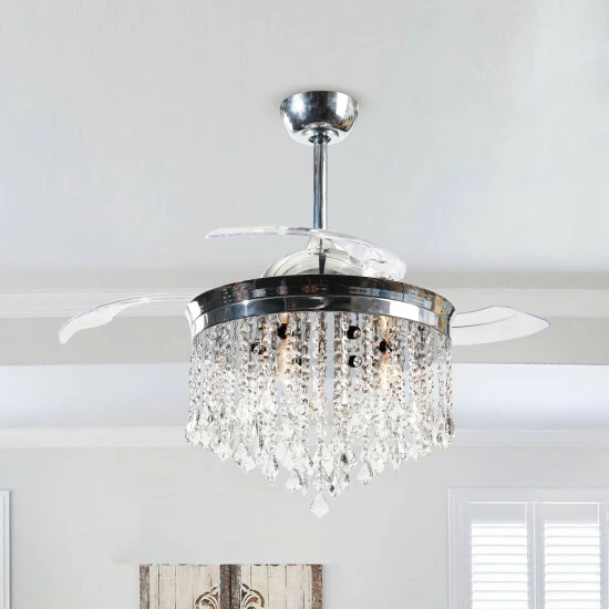 Best Sale ๐ Silver Orchid Shearer Chrome 42-inch Crystal Ceiling Fan Chandelier ๐ฅ 3 Best Sale ๐ Silver Orchid Shearer Chrome 42-inch Crystal Ceiling Fan Chandelier ๐ฅ