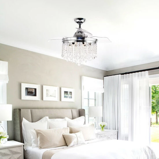 Best Sale ๐ Silver Orchid Shearer Chrome 42-inch Crystal Ceiling Fan Chandelier ๐ฅ 9 Best Sale ๐ Silver Orchid Shearer Chrome 42-inch Crystal Ceiling Fan Chandelier ๐ฅ - Image 7