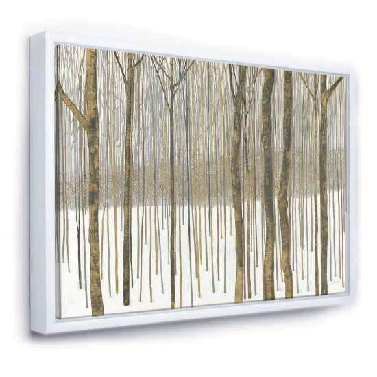 Brand new ๐ Silver Orchid 'Forest In Winter Gold' Cabin & Lodge Framed Canvas - Brown ๐งจ 8 Brand new ๐ Silver Orchid 'Forest In Winter Gold' Cabin & Lodge Framed Canvas - Brown ๐งจ - Image 6