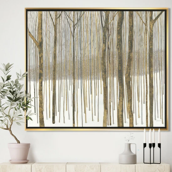 Brand new ๐ Silver Orchid 'Forest In Winter Gold' Cabin & Lodge Framed Canvas - Brown ๐งจ 10 Brand new ๐ Silver Orchid 'Forest In Winter Gold' Cabin & Lodge Framed Canvas - Brown ๐งจ - Image 8