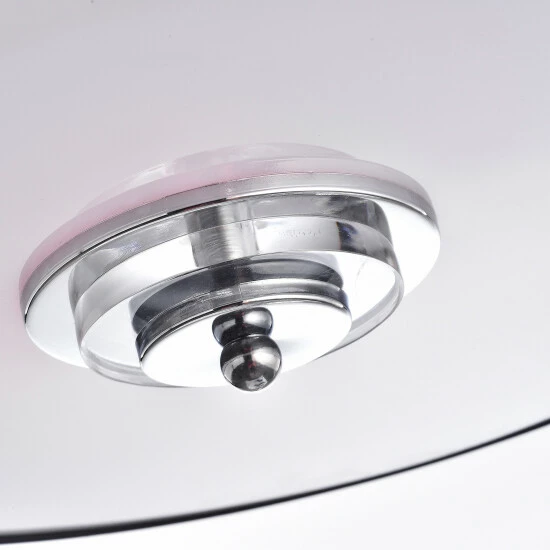 Wholesale đ Silver Orchid Antique Black Crystal 3-light Flush Mount Chandelier đ - Image 4