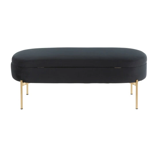 Best Sale ๐ฅ Silver Orchid Flohr Velvet Storage Bench In Gold Pink ๐ 3 Best Sale ๐ฅ Silver Orchid Flohr Velvet Storage Bench In Gold Pink ๐