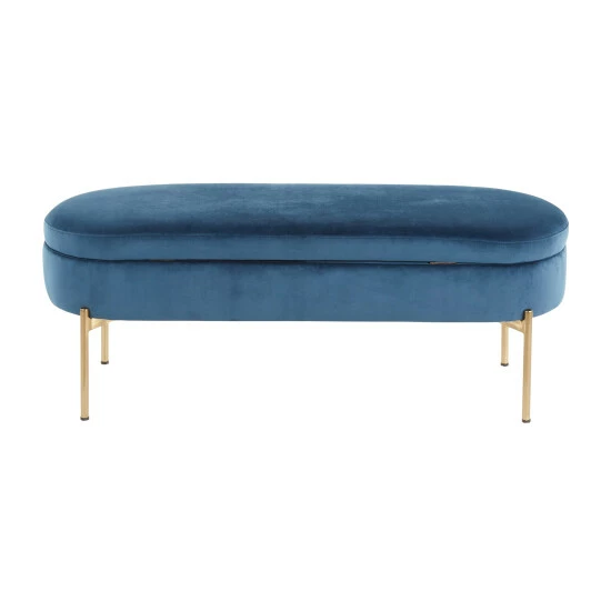 Best Sale ๐ฅ Silver Orchid Flohr Velvet Storage Bench In Gold Pink ๐ 5 Best Sale ๐ฅ Silver Orchid Flohr Velvet Storage Bench In Gold Pink ๐ - Image 3