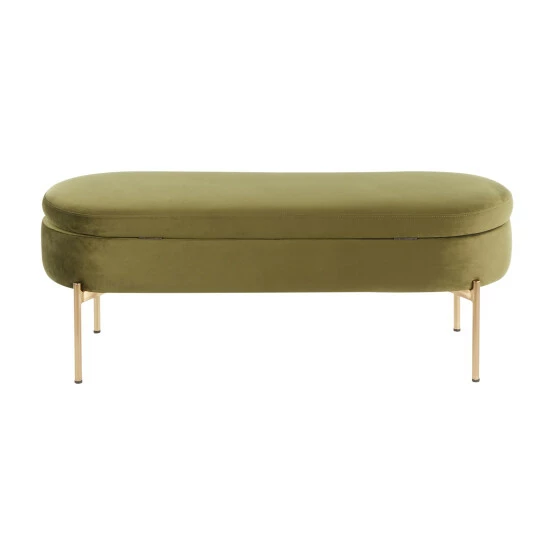 Best Sale ๐ฅ Silver Orchid Flohr Velvet Storage Bench In Gold Pink ๐ 6 Best Sale ๐ฅ Silver Orchid Flohr Velvet Storage Bench In Gold Pink ๐ - Image 4