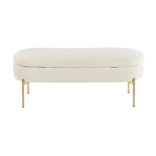 Best Sale ๐ฅ Silver Orchid Flohr Velvet Storage Bench In Gold Pink ๐ 8 Best Sale ๐ฅ Silver Orchid Flohr Velvet Storage Bench In Gold Pink ๐ - Image 6