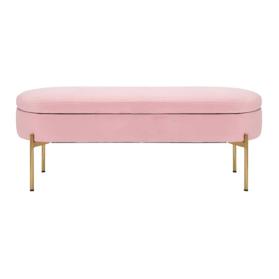 Best Sale ๐ฅ Silver Orchid Flohr Velvet Storage Bench In Gold Pink ๐ 9 Best Sale ๐ฅ Silver Orchid Flohr Velvet Storage Bench In Gold Pink ๐ - Image 7