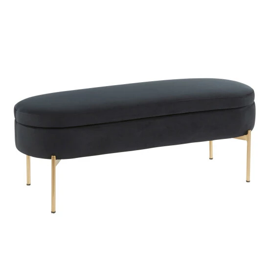 Best Sale ๐ฅ Silver Orchid Flohr Velvet Storage Bench In Gold Pink ๐ 10 Best Sale ๐ฅ Silver Orchid Flohr Velvet Storage Bench In Gold Pink ๐ - Image 8