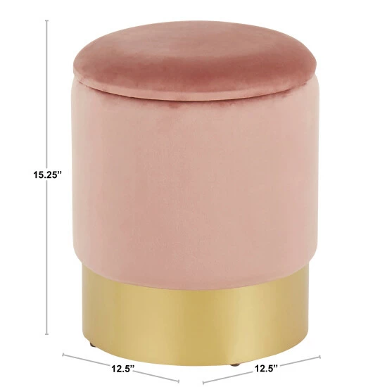 Hot Sale ๐ Silver Orchid Corday Contemporary Nesting Ottoman Set Blue Velvet ๐งจ - Image 7