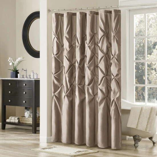 Wholesale đ Silver Orchid Haid Polyester Shower Curtain White đ