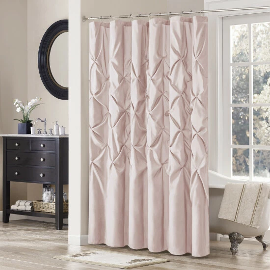Wholesale đ Silver Orchid Haid Polyester Shower Curtain White đ - Image 5