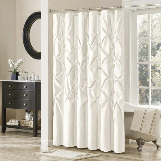 Wholesale đ Silver Orchid Haid Polyester Shower Curtain White đ - Image 8