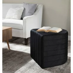 Best reviews of 🥰 Silver Orchid Gregor Upholstered Ottoman 😍