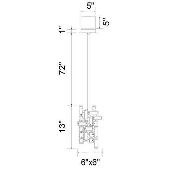 Outlet 😍 Silver Orchid Bunny 1-light Pendant With Chrome Finish 💯 - Image 2