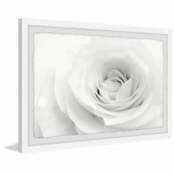 Discount ❤️ Silver Orchid White Layers' Framed Painting Print 🔔