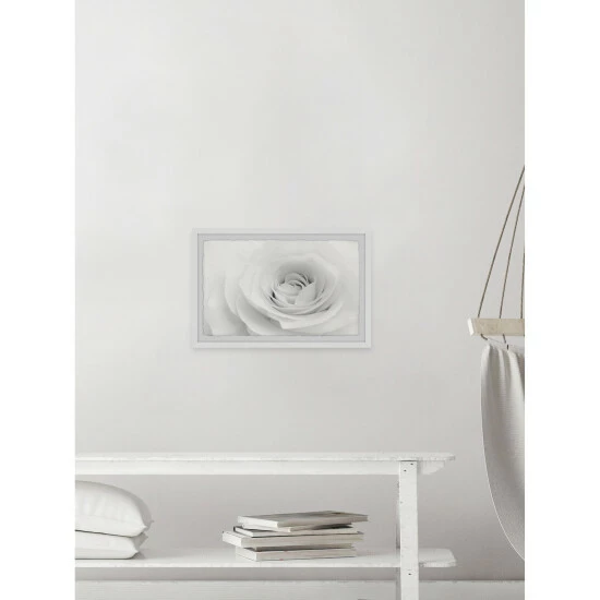 Discount â¤ď¸ Silver Orchid White Layers' Framed Painting Print đ - Image 3