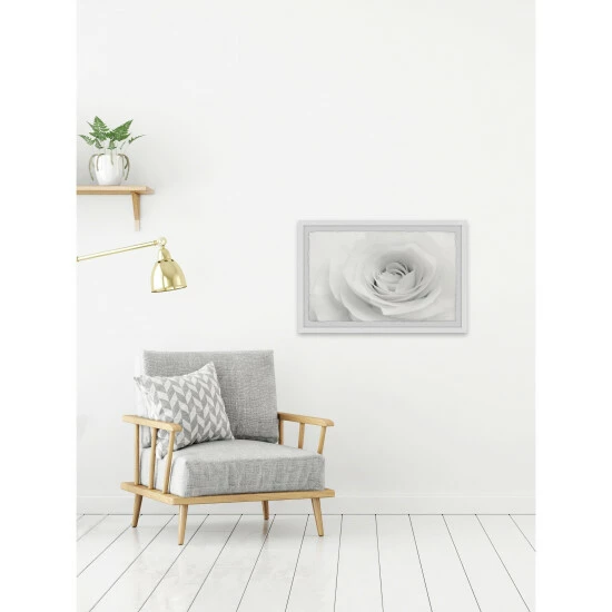 Discount â¤ď¸ Silver Orchid White Layers' Framed Painting Print đ - Image 4