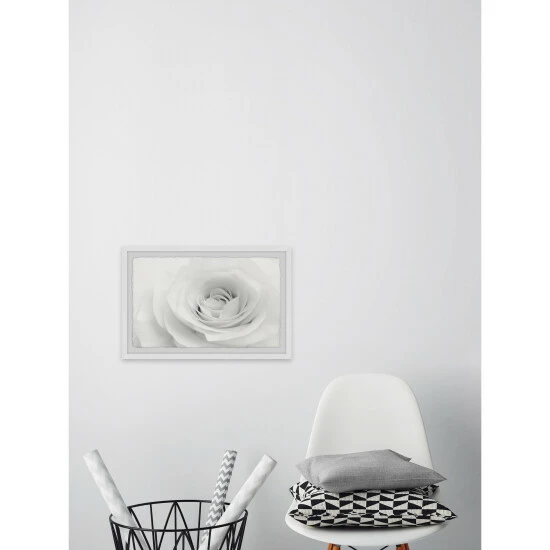 Discount â¤ď¸ Silver Orchid White Layers' Framed Painting Print đ - Image 5