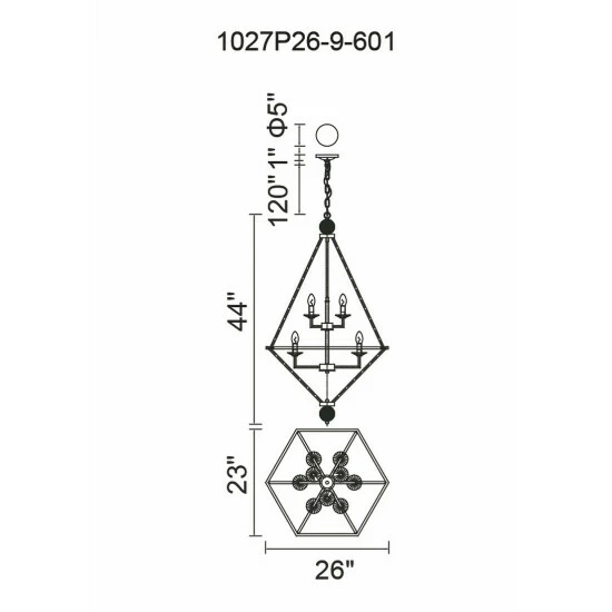 Cheap đ Silver Orchid Sterling Chrome 9-light Geometric Modern Chandelier đ 4 Cheap đ Silver Orchid Sterling Chrome 9-light Geometric Modern Chandelier đ - Image 2