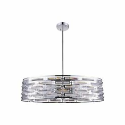Wholesale 😍 Silver Orchid Abbott 8-light Oval Drum Chandelier With Chrome Finish 💯