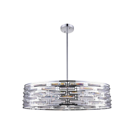 Wholesale 😍 Silver Orchid Abbott 8-light Oval Drum Chandelier With Chrome Finish 💯