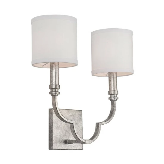 Best deal đ Silver Orchid Grasse 2-light Antique Silver Wall Sconce - Antique Silver âď¸