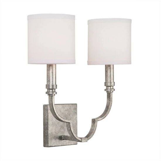 Best deal đ Silver Orchid Grasse 2-light Antique Silver Wall Sconce - Antique Silver âď¸ - Image 2