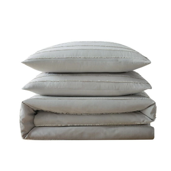 Coupon ⭐ Silver Orchid Christopherson Stripe 3-piece Comforter Set White ⭐ - Image 5