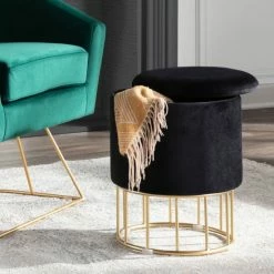 Best reviews of 😀 Silver Orchid Haid Velvet Storage Ottoman Green ✨