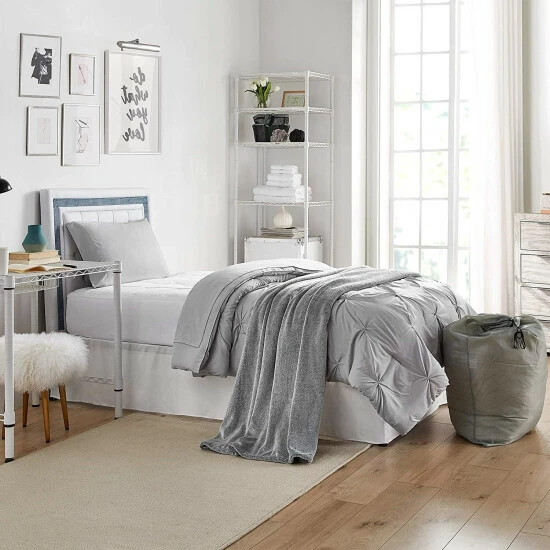 Promo โญ Silver Orchid Davidson Twin XL College Freshman Dorm Pack ๐