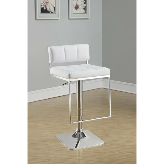 Best deal ๐ Silver Orchid Price Silver Metal/Foam Adjustable Bar Stool Grey โญ - Image 2